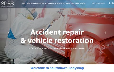 Southdown Bodyshop new website